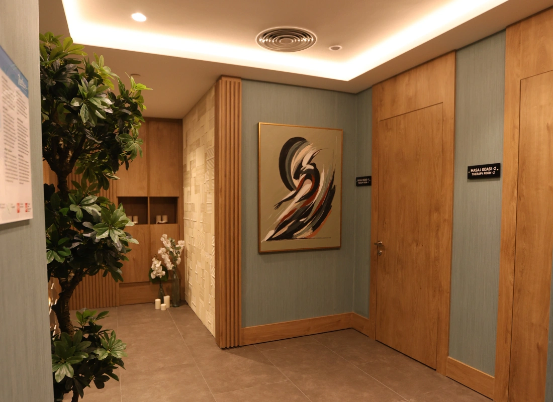 Minimalist spa iç mekanı